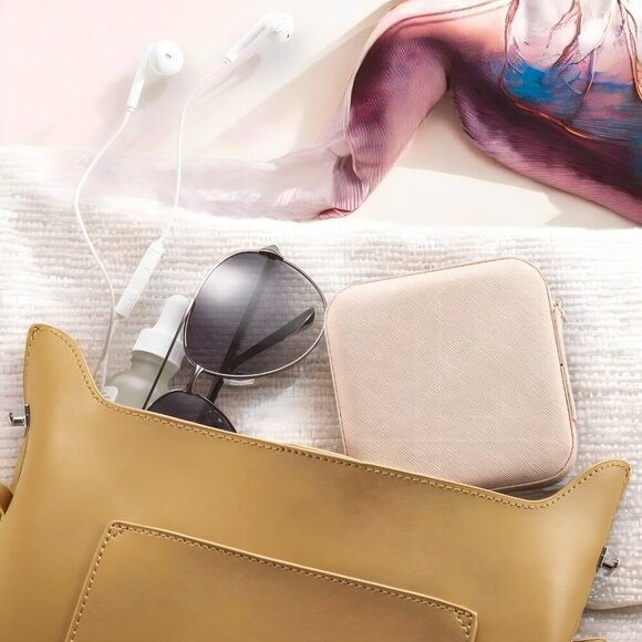 🆕️Compact Travel Jewelry Organizer Portable Zipper Case Rings Earrings Necklace - Picture 8 of 15